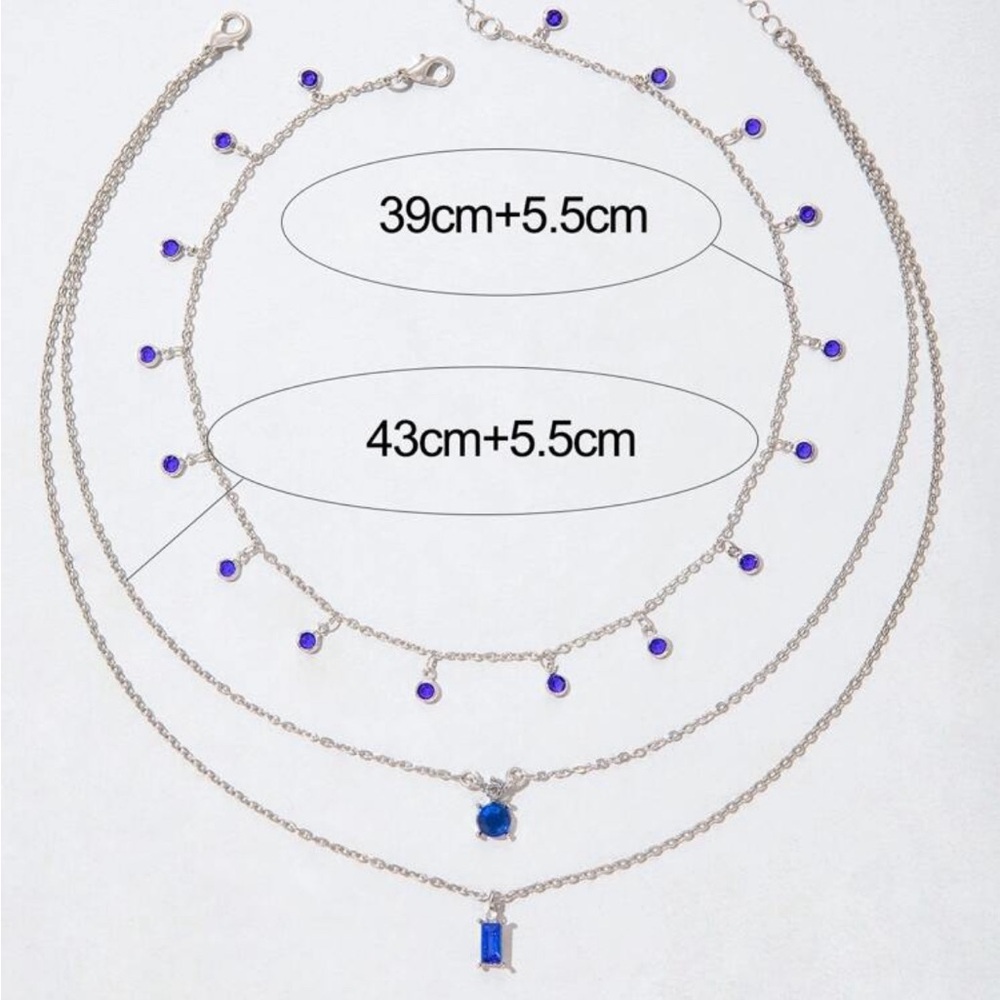 2pcs/set layered Necklace - Picture 5 of 5